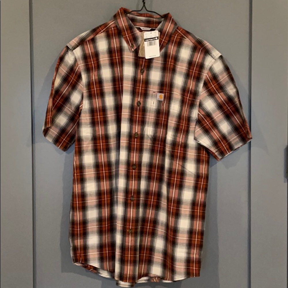 Carhartt Men's Button Down Short Sleeve NWT